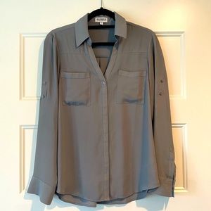 Express Portofino Top Gray Size M